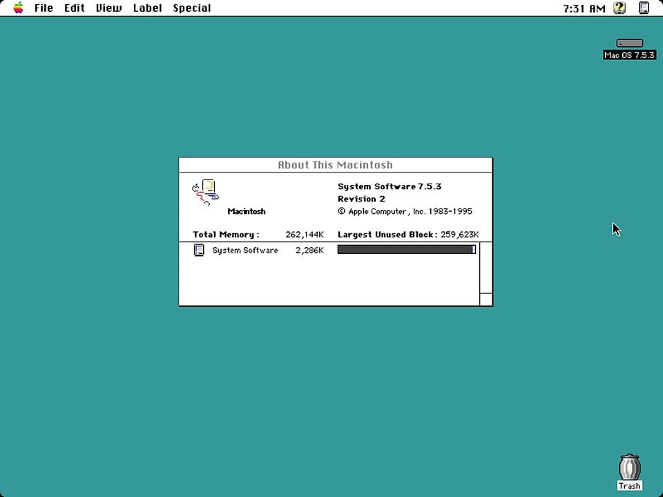 Macintosh System 6 — reference photo